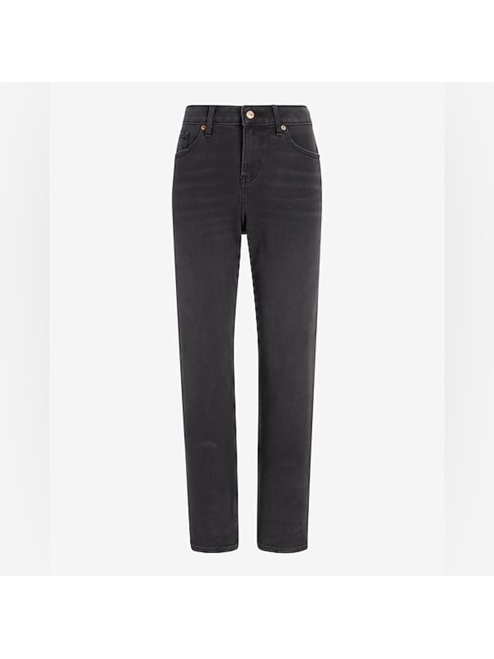 Express Black Straight-Leg Jeans